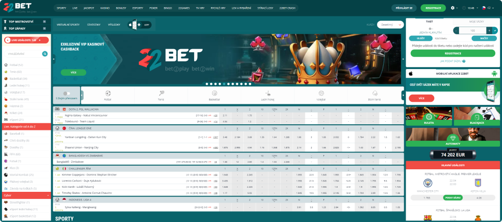 22Bet Sportovní Sázení 22Bet Sportovní Sázení
